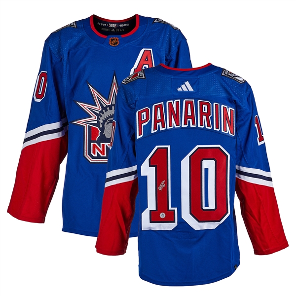 Artemi Panarin Signed New York Rangers Reverse Retro 22 Adidas Jersey
