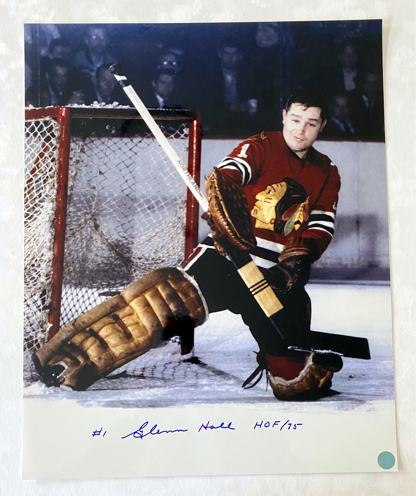 Lot Detail Glenn Hall Chicago Blackhawks Signed X Photo With Hof