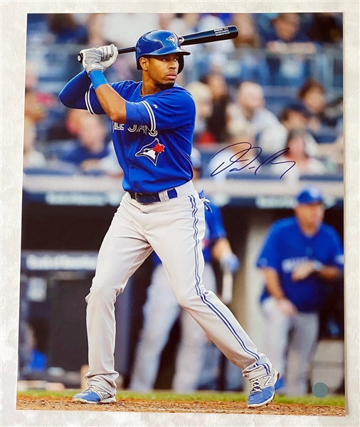 Dalton Pompey Toronto Blue Jays Signed Batting 16x20 Photo