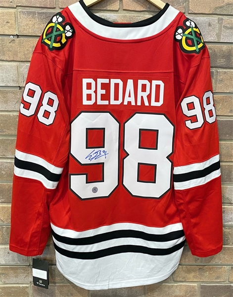 Connor Bedard Signed Chicago Blackhawks Fanatics Jersey