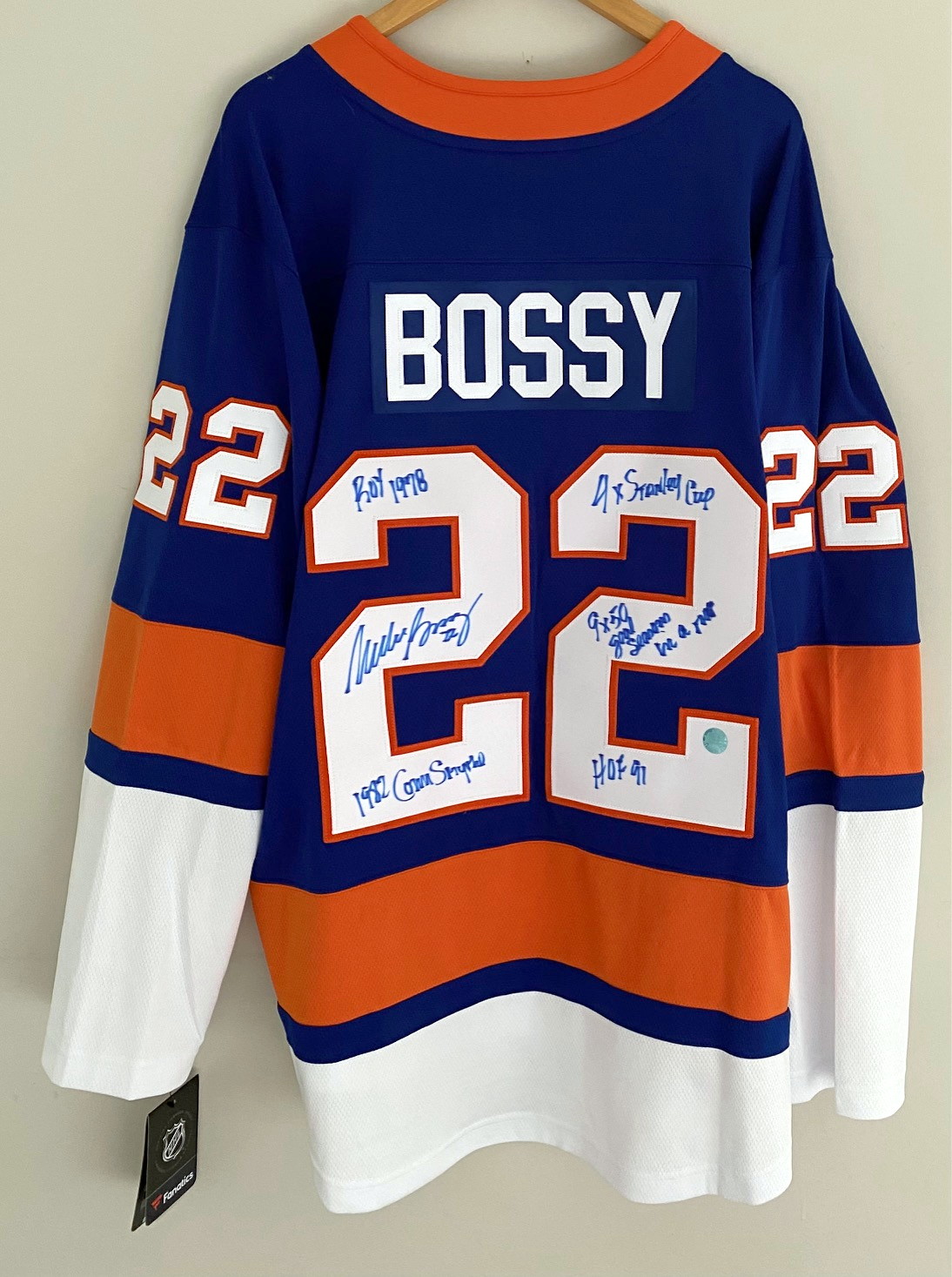 Lot Detail - Mike Bossy New York Islanders Signed 5 Career Stats 