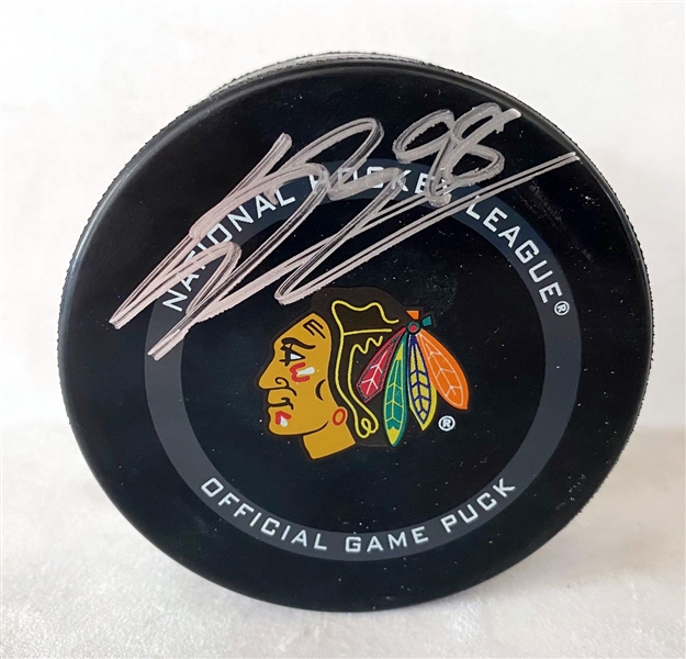 Connor Bedard Signed Chicago Blackhawks Signed Official NHL Game Puck