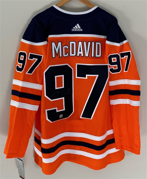 Connor McDavid Signed Edmonton Oilers Adidas Jersey (Imperfect Signature)