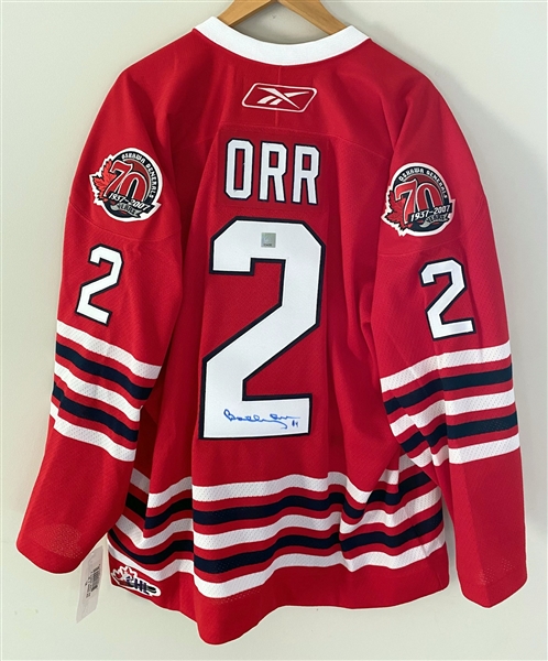 Bobby Orr Signed Oshawa Generals Reebok CHL Jersey - GNR