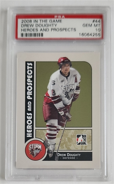 Drew Doughty 2008 In The Game Heroes And Prospects Pre Rookie Card Graded PSA 10