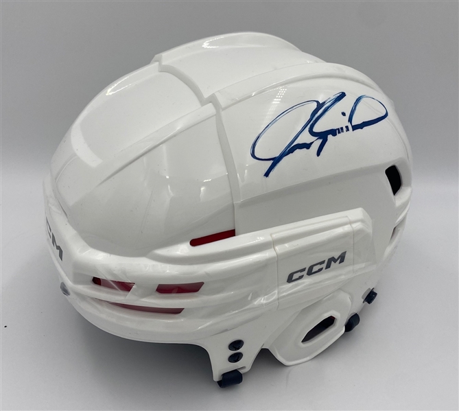 Jeremy Roenick Autographed White CCM Helmet (Flawed)