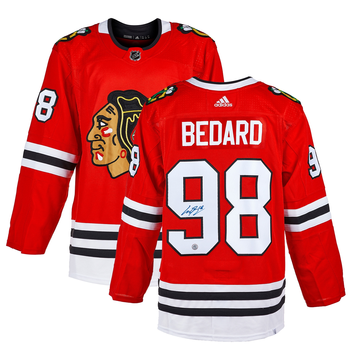 Connor Bedard Autographed Chicago Blackhawks adidas Jersey
