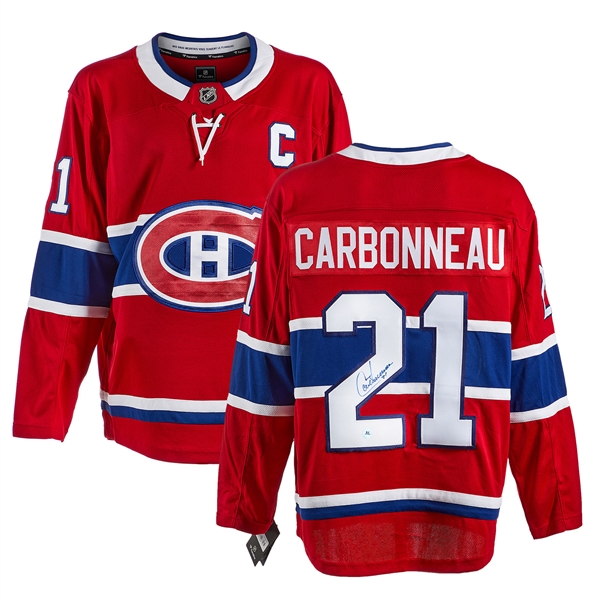 Guy Carbonneau Montreal Canadiens Autographed Fanatics Jersey