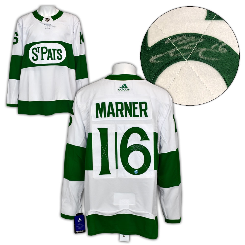 Mitch Marner Toronto Maple Leafs Signed St Pats Heritage adidas Jersey