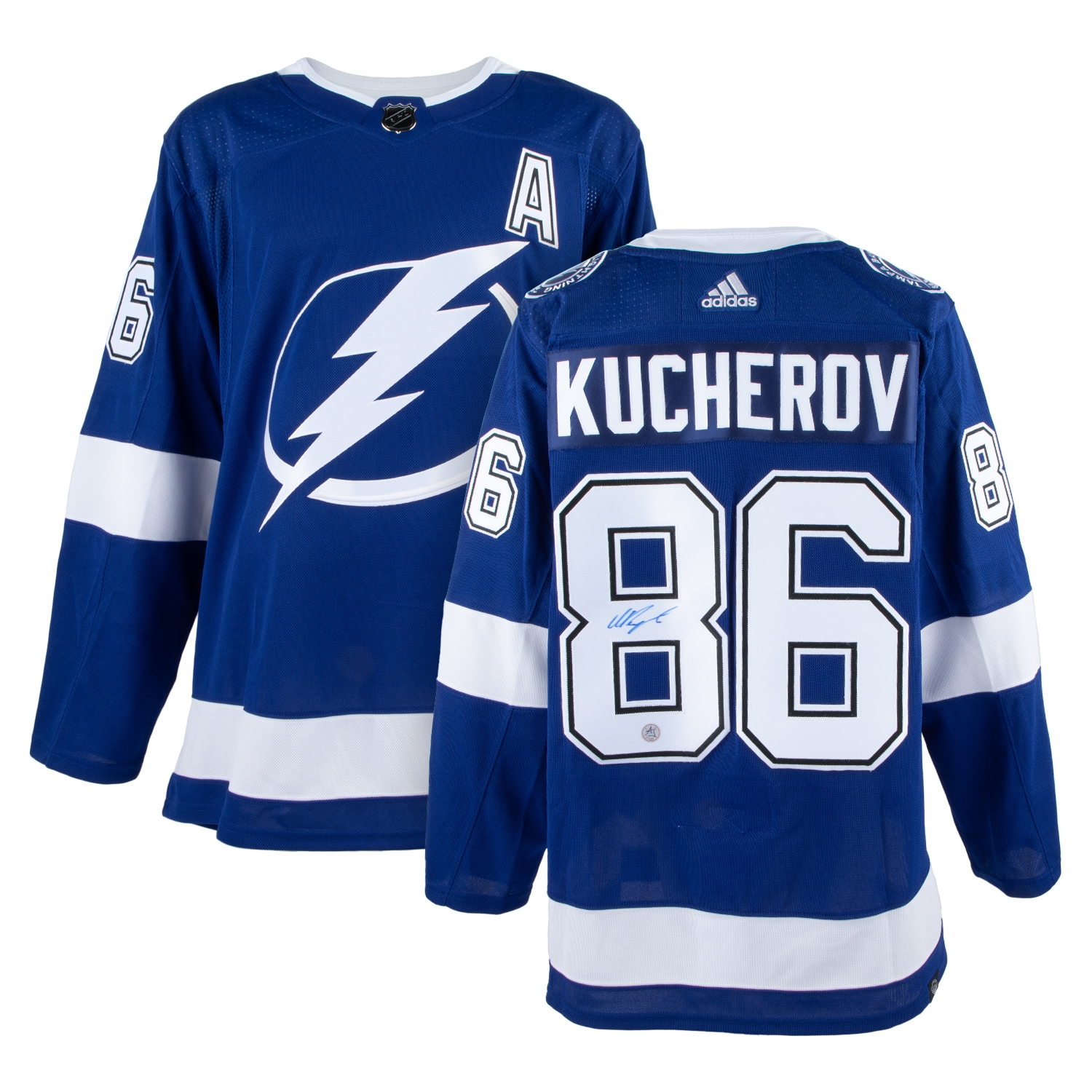 Nikita Kucherov Tampa Bay Lightning Autographed adidas Jersey