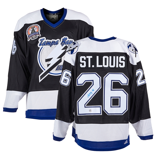 Martin St Louis Signed Tampa Bay Lightning 2004 Cup adidas Jersey