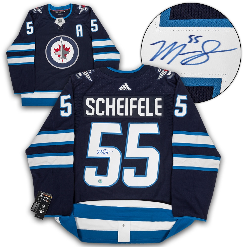 Mark Scheifele Autographed Winnipeg Jets Blue adidas Jersey
