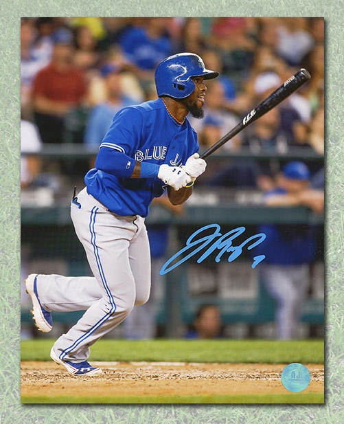 Jose Reyes Toronto Blue Jays Autographed Batting 8x10 Photo