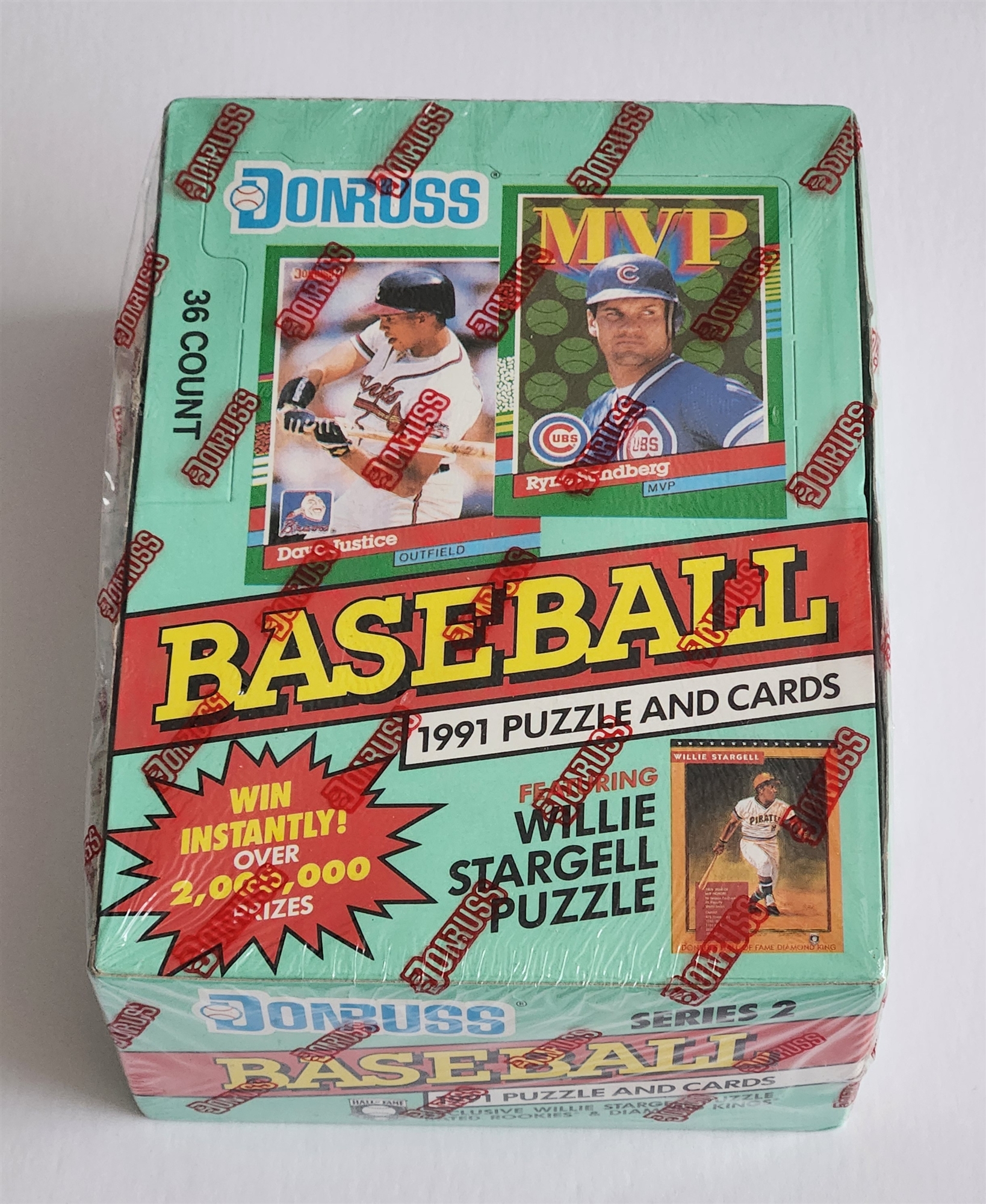 1991 Donruss MLB Baseball Series 2 Trading Cards Sealed Hobby Box