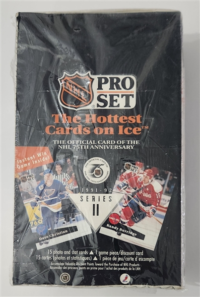 1991-92 Pro Set Series 2 NHL Trading Cards Sealed Hobby Box