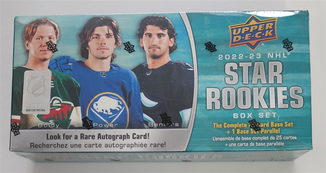 2022-23 Upper Deck NHL Star Rookies Complete Box Set Of Rookie Cards