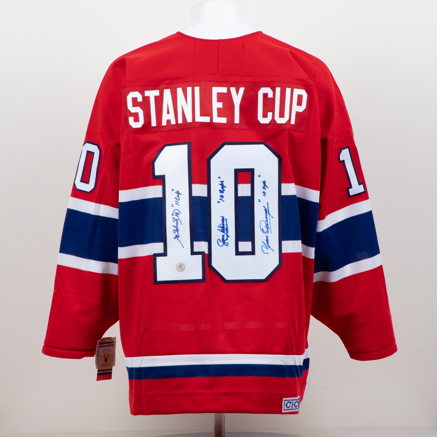 Stanley Cup Legends Autogrpahed Montreal Canadiens Vintage CCM Jersey