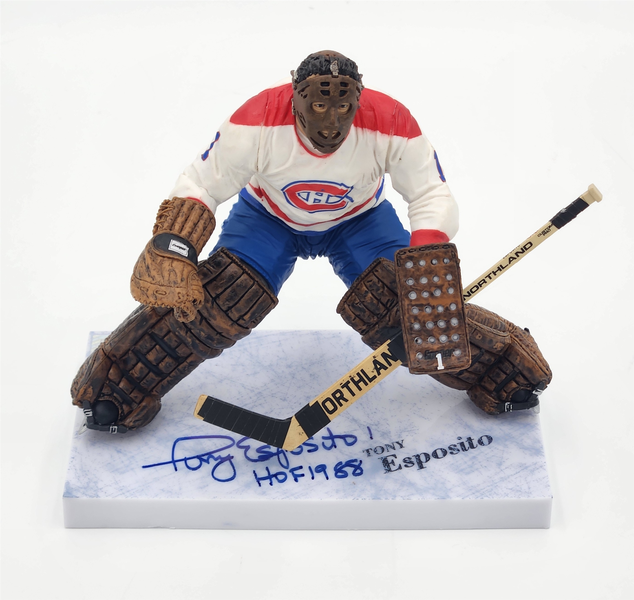 Tony Esposito Autographed Montreal Canadiens McFarlane Figure