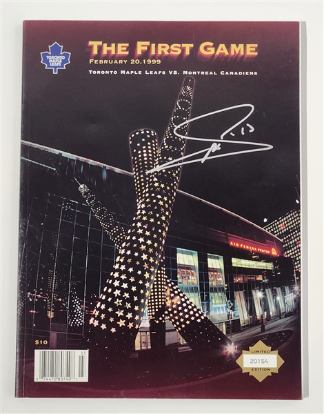 Mats Sundin Autographed Air Canada Centre First Game Official Program /LE