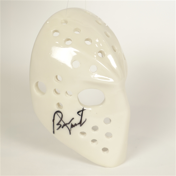 Mikula Replica Mini Goalie Mask Signed by Parent, Brodeur and Maniago