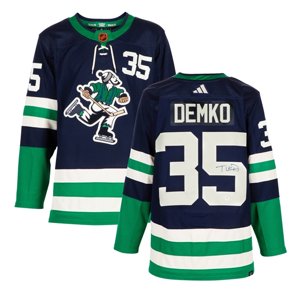 Thatcher Demko Signed Vancouver Canucks Reverse Retro 2.0 adidas Jersey