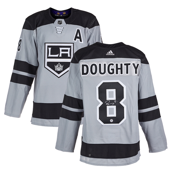 Drew Doughty Signed Los Angeles Kings Alternate adidas Jersey