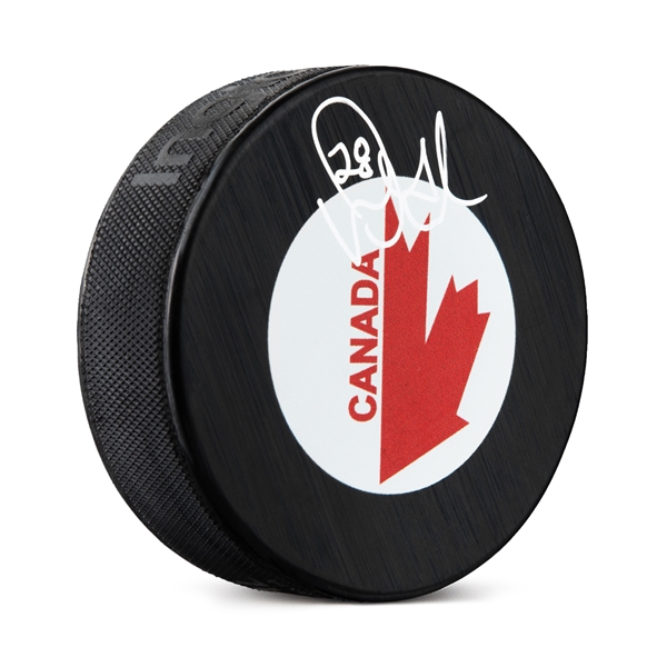 Doug Gilmour Team Canada Autographed Canada Cup Puck