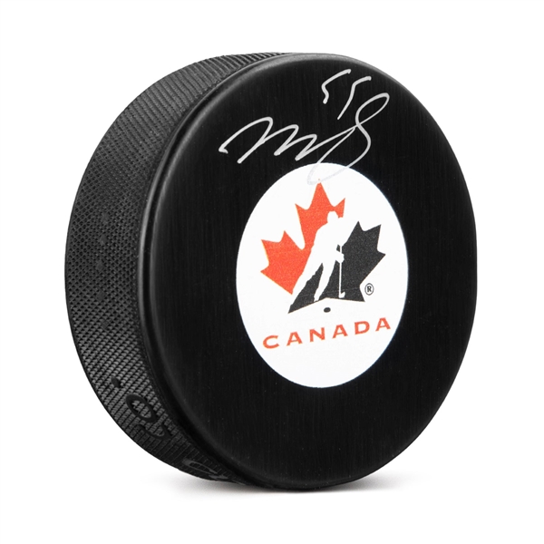 Mark Scheifele Team Canada Autographed Hockey Canada Logo Puck