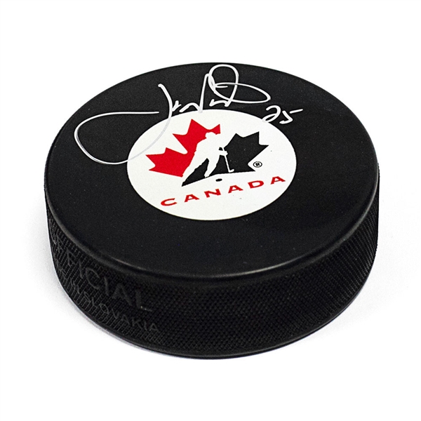 Joe Nieuwendyk Team Canada Autographed Olympic Hockey Puck