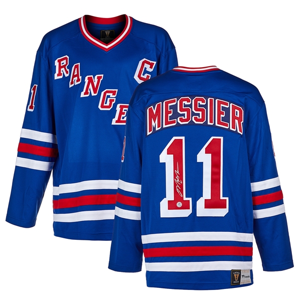 Mark Messier Signed New York Rangers Throwback Breakaway Jersey