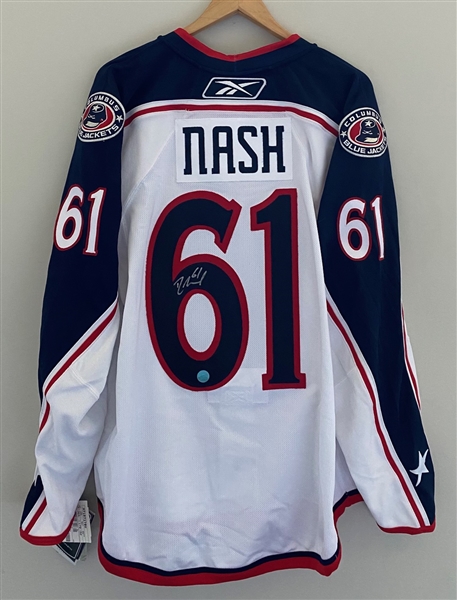 Rick Nash Columbus Blue Jackets Signed Reebok Authentic Jersey 