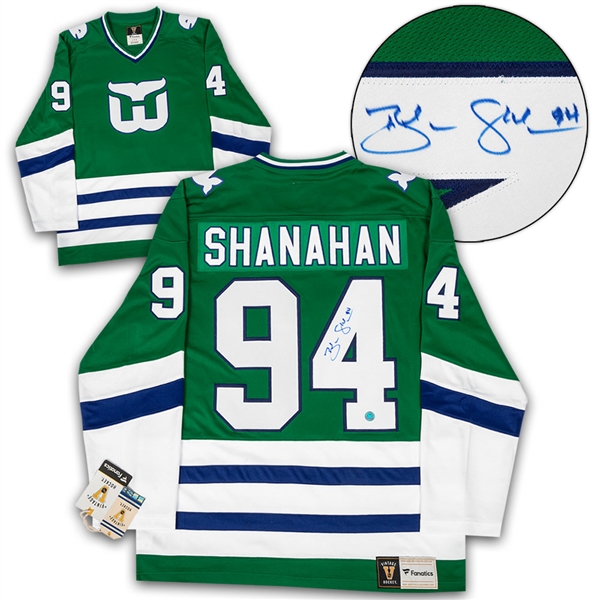 Brendan Shanahan Signed Hartford Whalers Throwback Breakaway Jersey