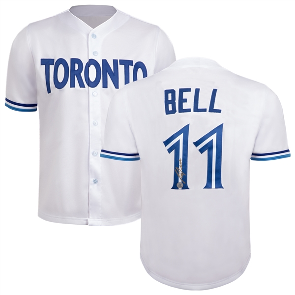 George Bell Autographed Toronto City Design White Baseball Jersey