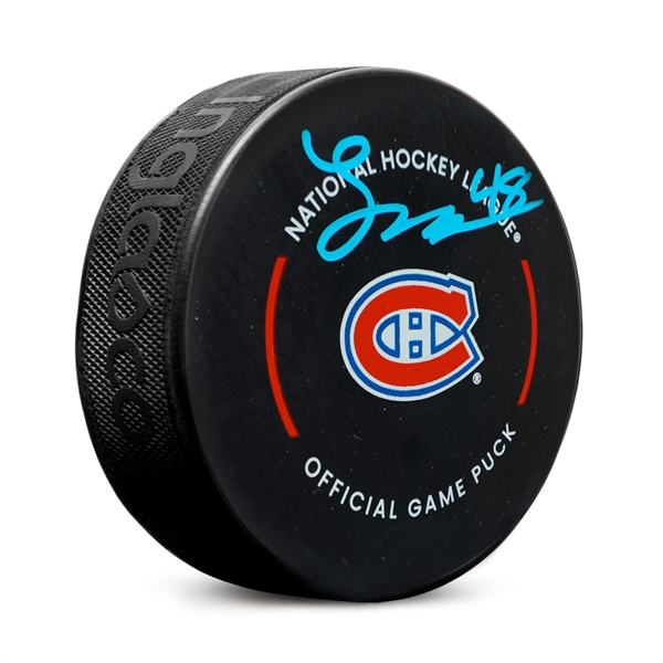 Lane Hutson Signed Montreal Canadiens Official Game Puck