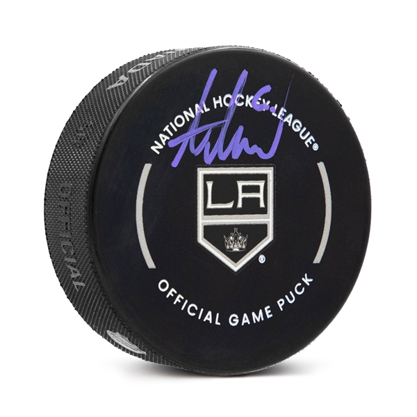 Adrian Kempe Signed Los Angeles Kings Official Game Puck