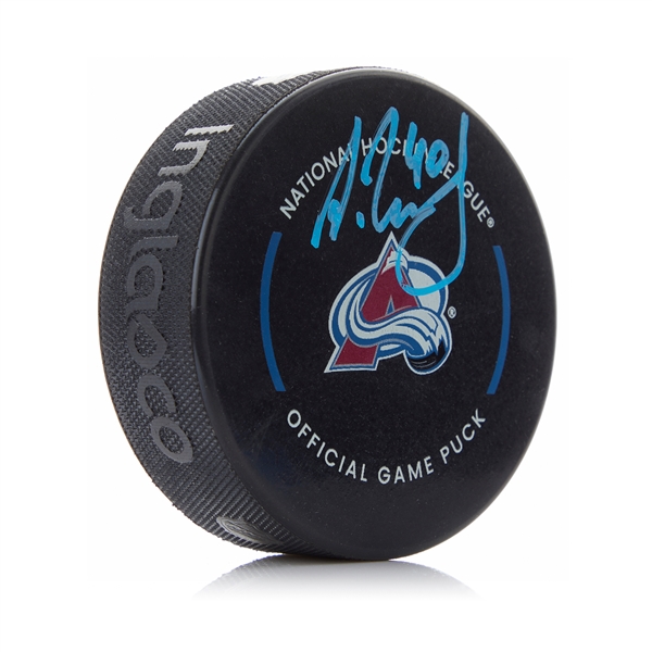 Alexandar Georgiev Autographed Colorado Avalanche Official Game Puck