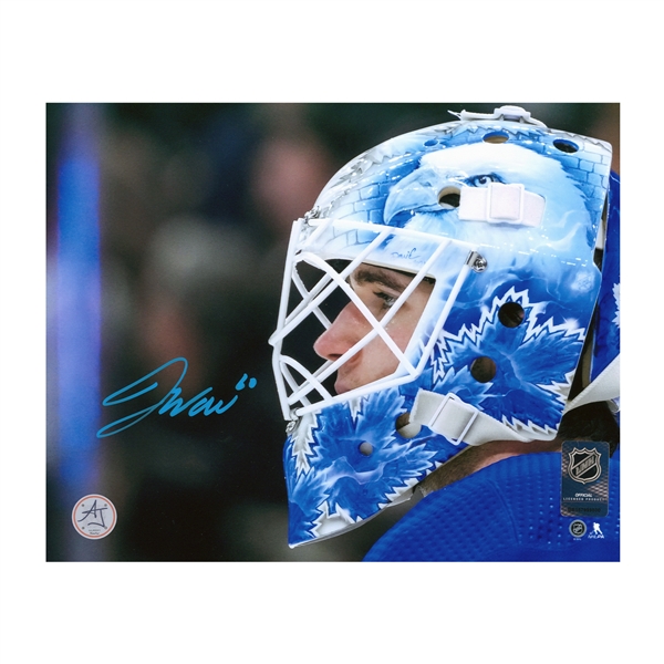 Joseph Woll Signed Toronto Maple Leafs Goalie Mask Profile 8x10 Photo