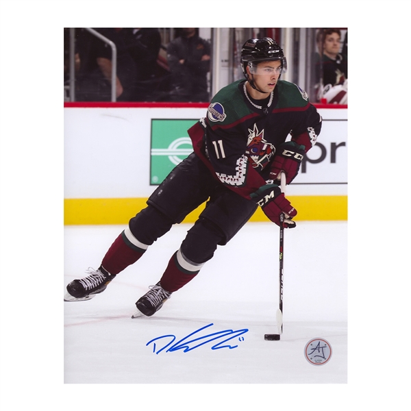 Dylan Guenther Autographed Arizona Coyotes Rookie 8x10 Photo