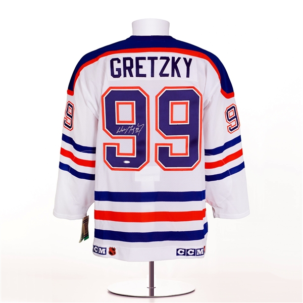 Wayne Gretzky Signed Edmonton Oilers Authentic Vintage Double Patch CCM Jersey