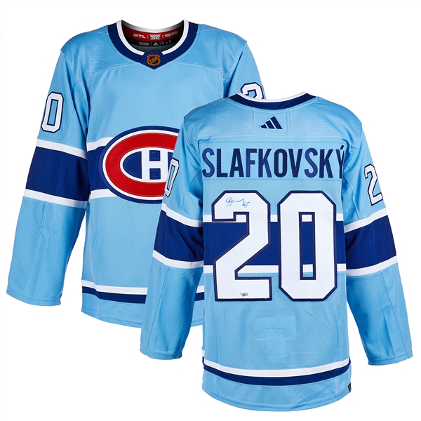 Juraj Slafkovsky Signed Montreal Canadiens Reverse Retro 2.0 adidas Jersey