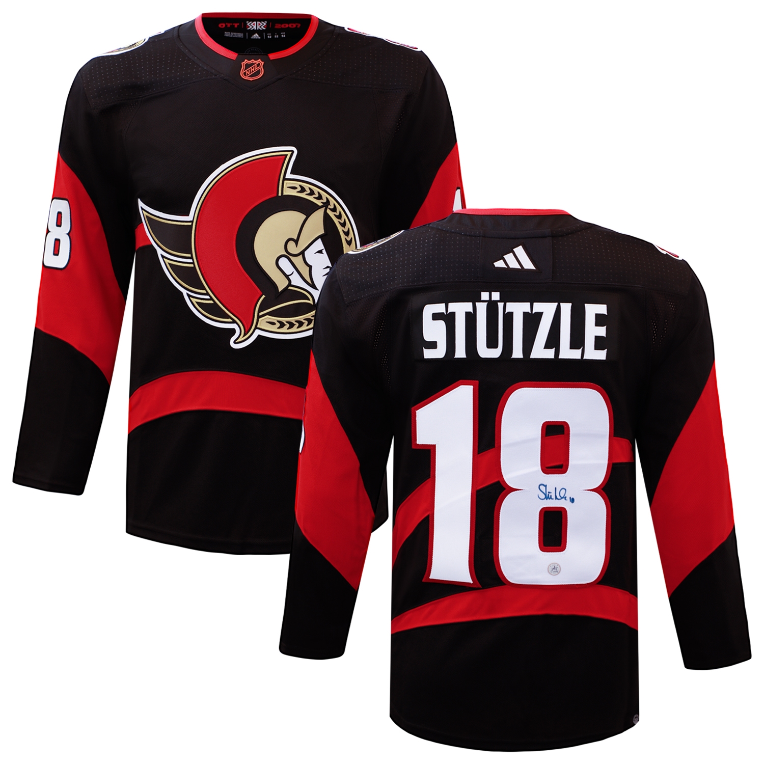 Tim Stutzle Signed Ottawa Senators Reverse Retro 2.0 adidas Jersey