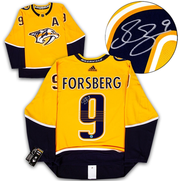 Filip Forsberg Autographed Nashville Predators adidas Jersey