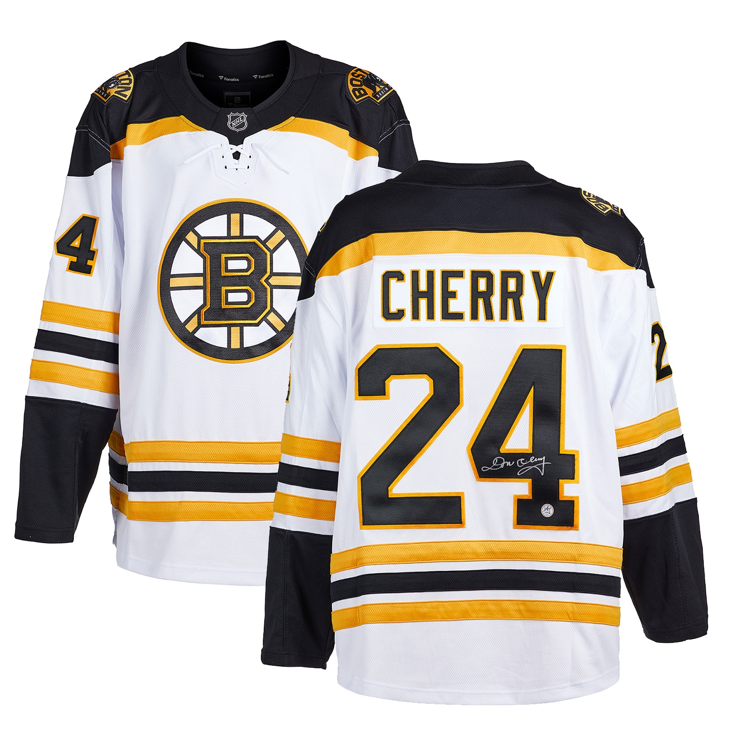 Don Cherry Signed Boston Bruins White Fanatics Breakaway Jersey