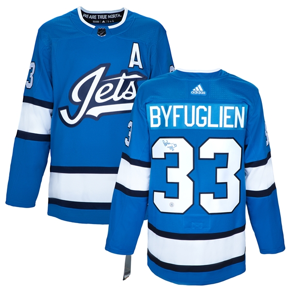 Dustin Byfuglien Signed Winnipeg Jets Aviator Alternate adidas Jersey