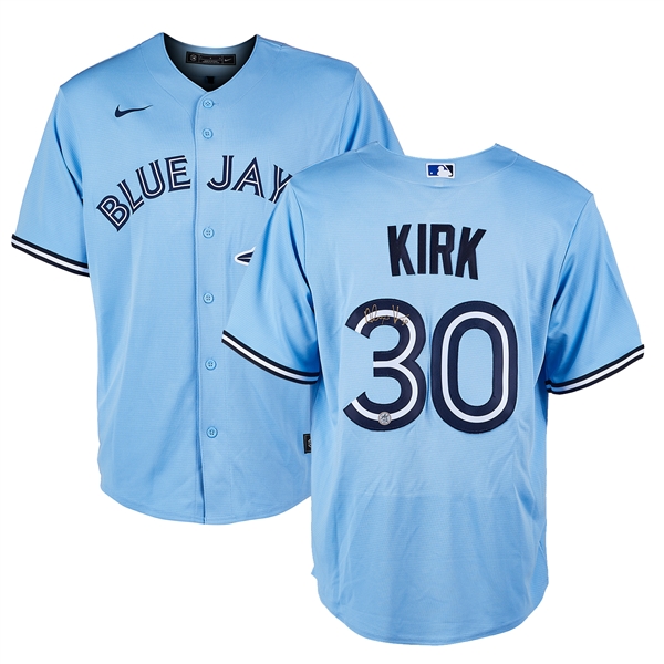 Alejandro Kirk Signed Toronto Blue Jays Powder Blue Nike Jersey