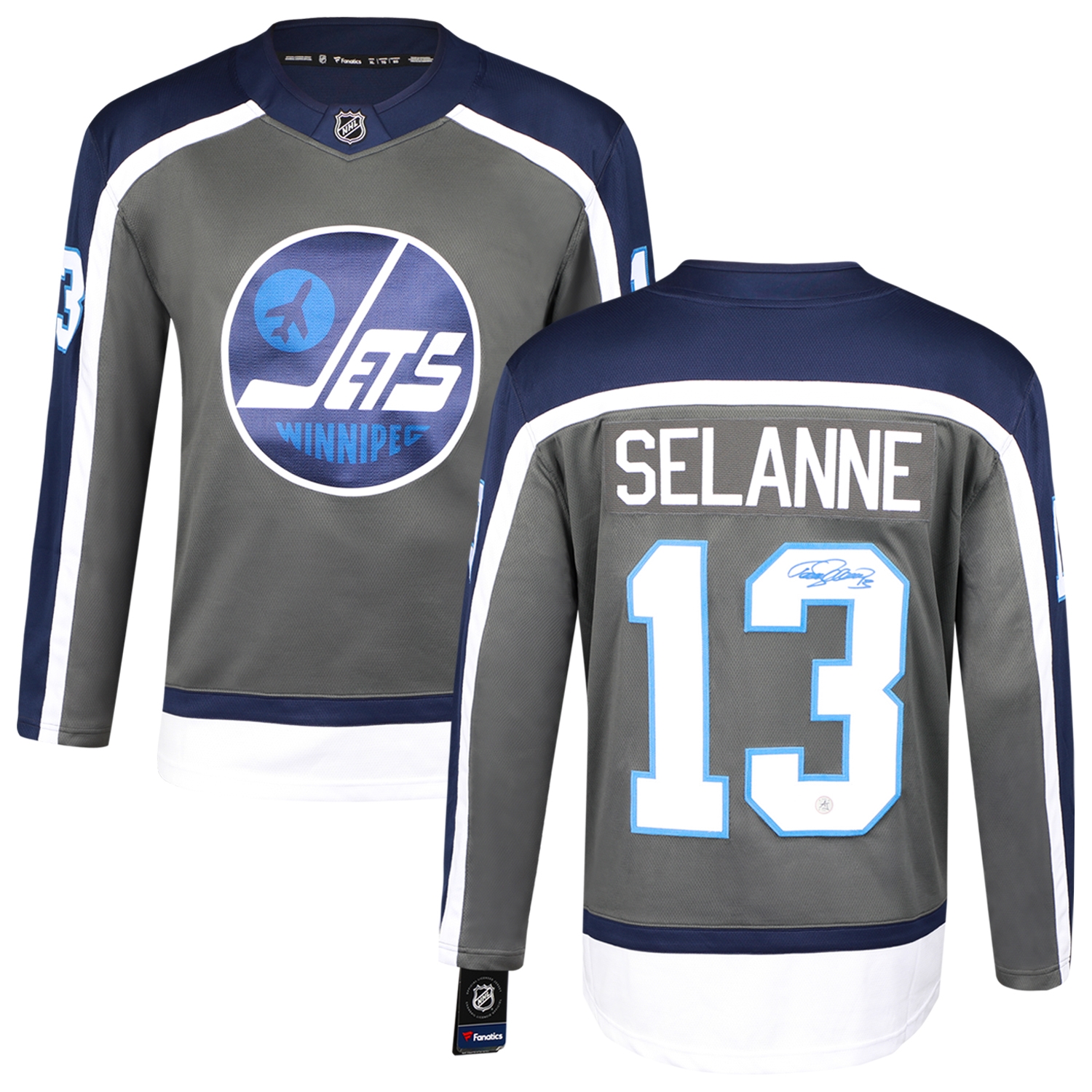 Teemu Selanne Signed Winnipeg Jets Special Edition Fanatics Breakaway Jersey