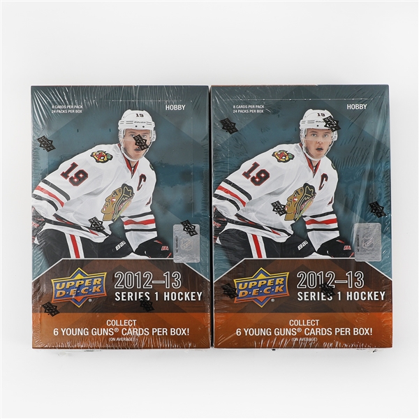 2012-13 Upper Deck Series 1 NHL Trading Cards Lot Of 2 Factory Sealed Hobby Boxes