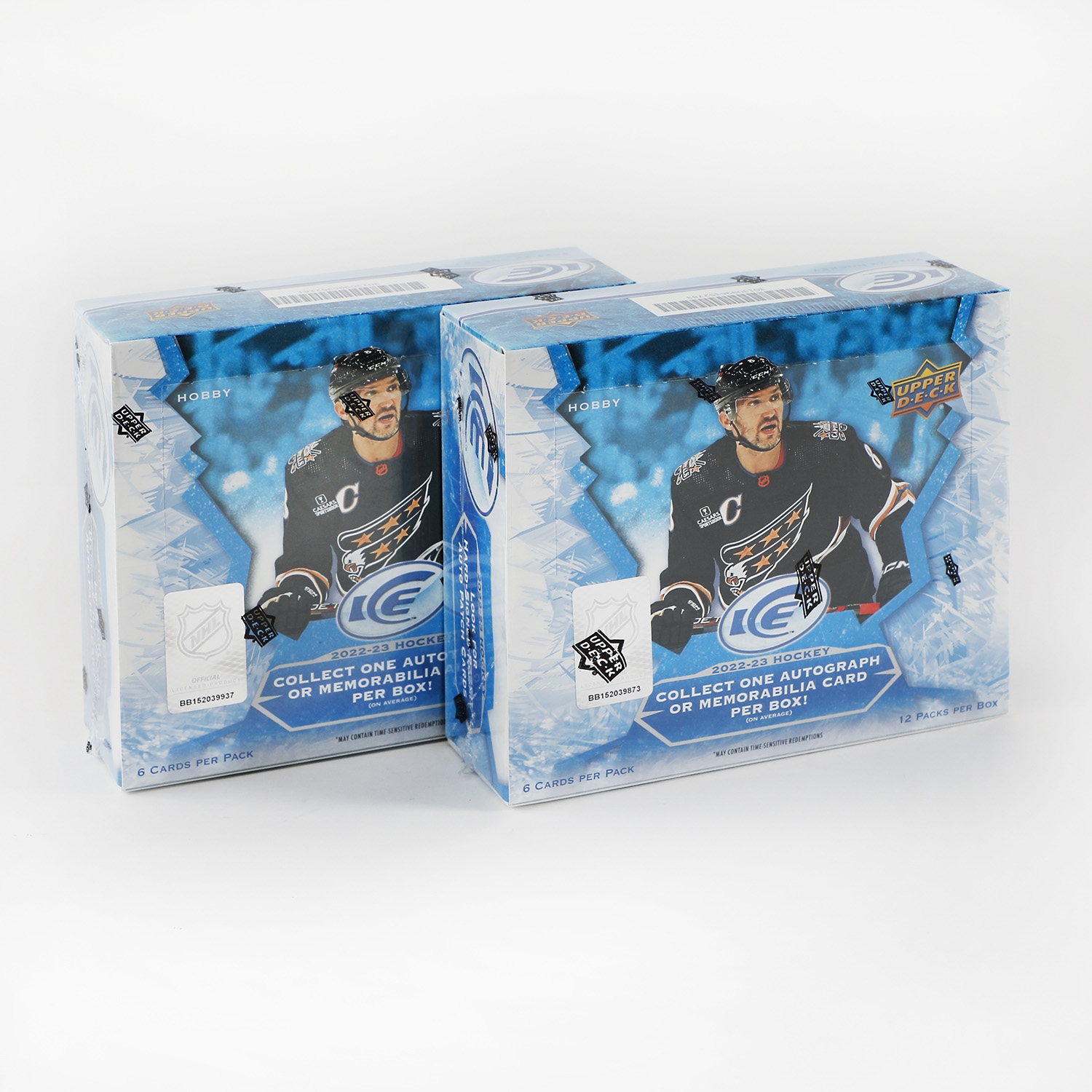 2022-23 Upper Deck Ice NHL Trading Cards Lot Of 2 Factory Sealed Hobby Boxes