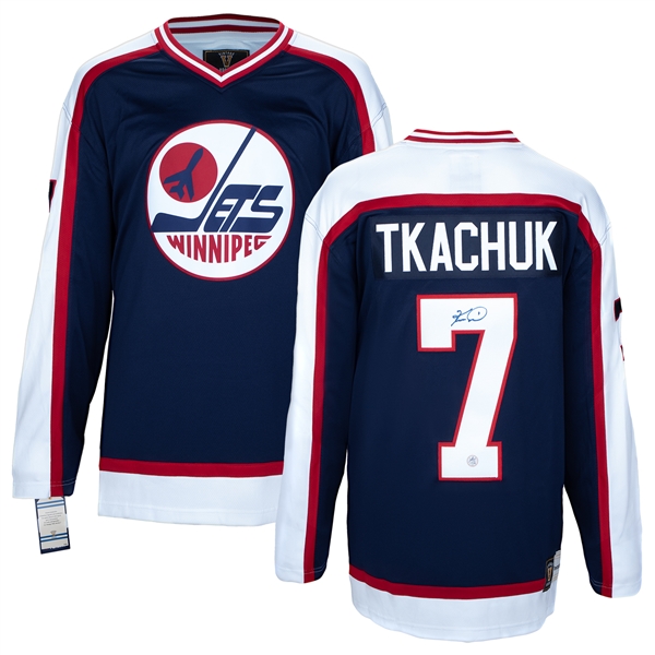 Keith Tkachuk Autographed Winnipeg Jets Throwback Breakaway Jersey