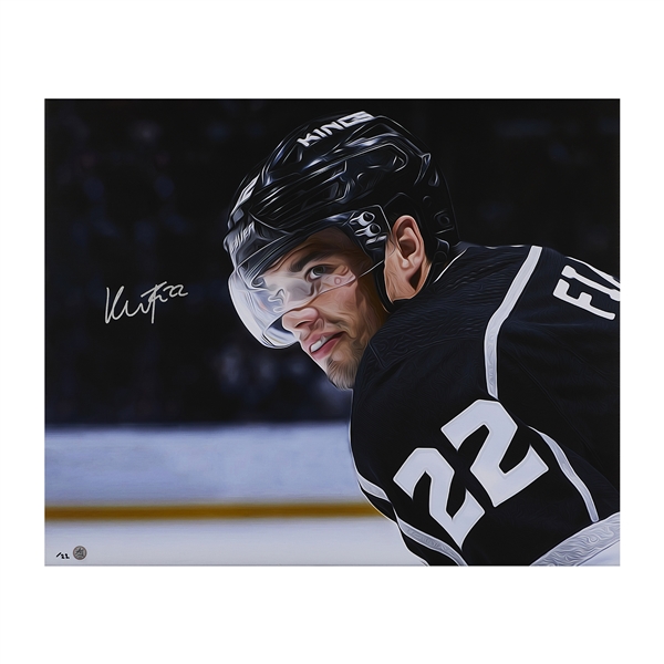 Kevin Fiala Signed Los Angeles Hockey Profile 26x32 Art Canvas /22